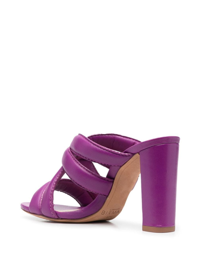 Shop Alexandre Birman Padded-strap 95mm Sandals In Purple
