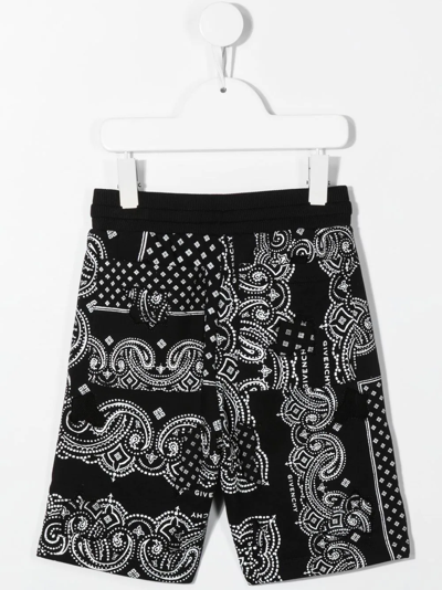 Shop Givenchy Bandana-print Bermuda Shorts In Black