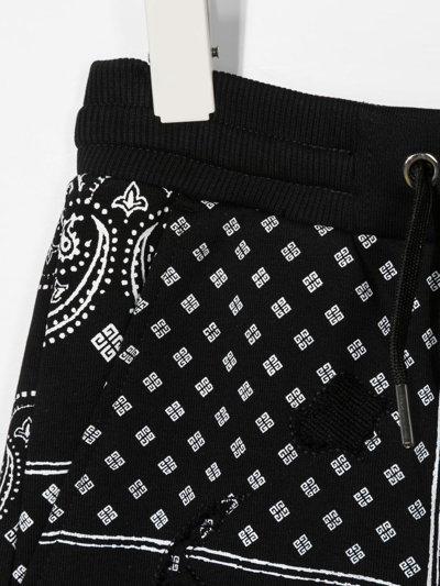 Shop Givenchy Bandana-print Bermuda Shorts In Black