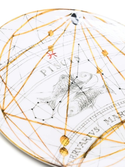 Laboratorio Paravicini Zodiac Pisces Dinner Plate In Neutrals