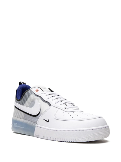 Shop Nike Air Force 1 React "white Photo Blue" Sneakers