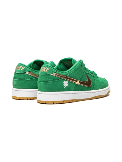 Shop Nike Sb Dunk Low "st Patrick's Day 2022" Sneakers In Green