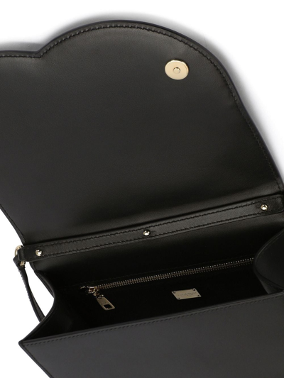 Dolce & Gabbana Women Shoulder Bag With Embossed Logo In Black