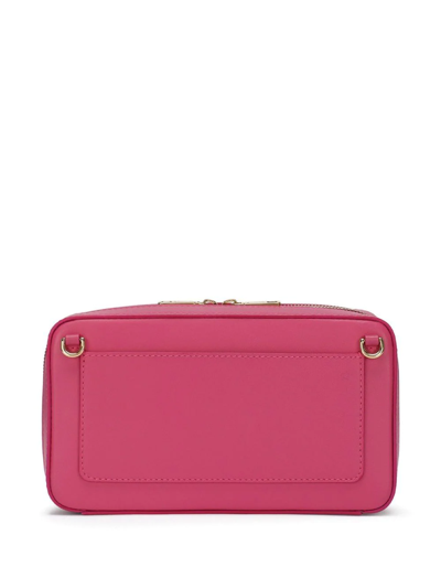 Dolce & Gabbana Embossed-logo Cross-body Bag In Pink