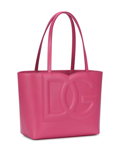 Dolce & Gabbana Beatrice Handbag In Pink Leather In Pink