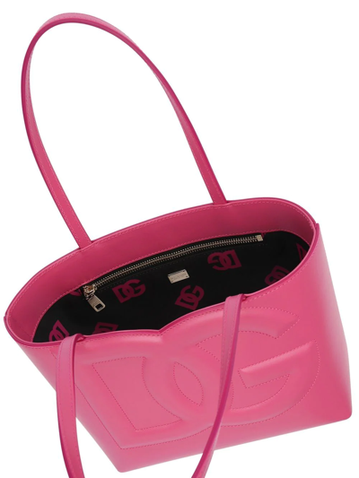 Dolce & Gabbana Beatrice Handbag In Pink Leather In Pink