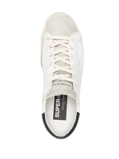 Golden Goose Superstar Mixed Leather Low-top Sneakers In White