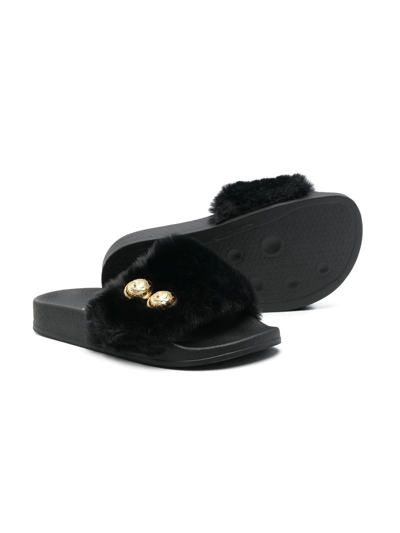 Balmain Faux-fit Sliders In Black
