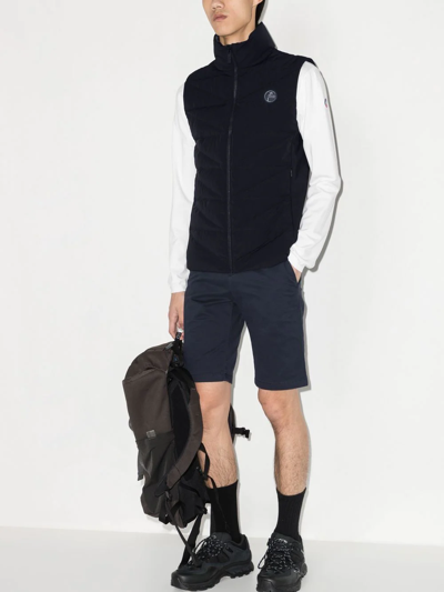 Fusalp Navy Mauro Quilted Gilet In Blue