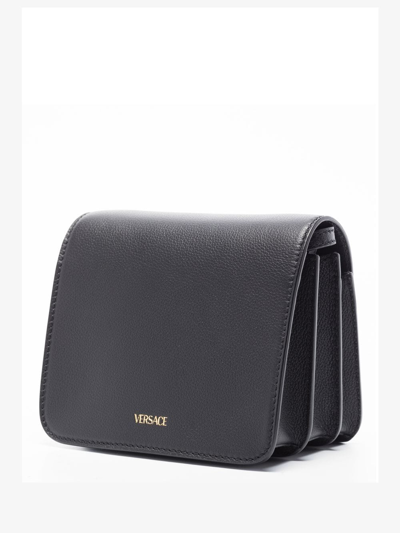 Versace La Medusa Crossbody Bag In Black