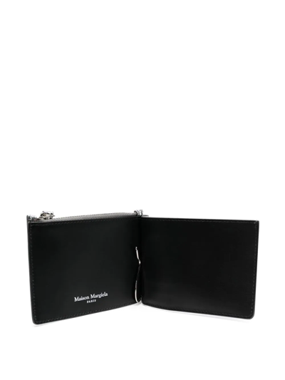 Shop Maison Margiela Metallic Bi-fold Wallet In Grau