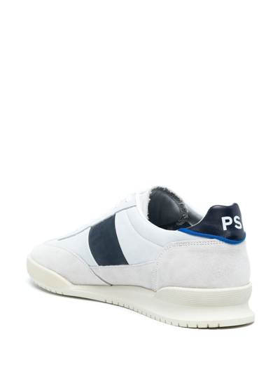 Ps By Paul Smith Ps Paul Smith Man Sneakers Light Grey Size 9 Cow Leather In Weiss