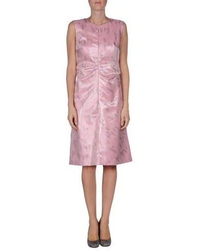 Shop Jil Sander Knee-length Dress In Pink