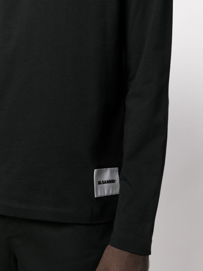 Jil Sander Short Sleeve 3 Pack T-shirt Set Clothing In Black