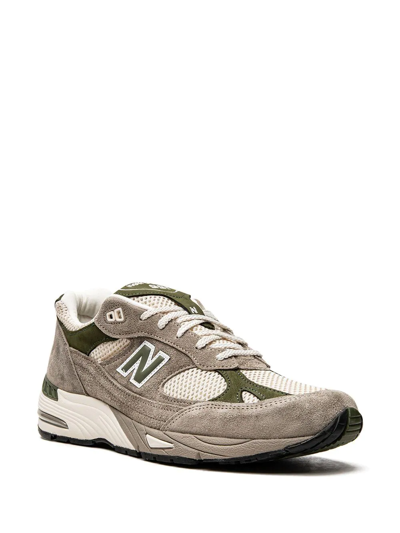 New Balance X Aimé Leon Dore 991 "miuk Grey" Sneakers In Green