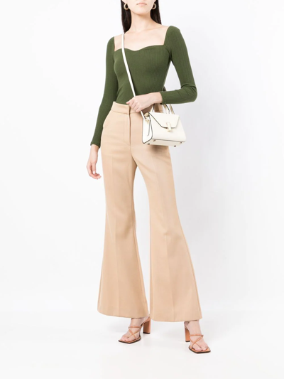 Valextra Iside Media Envelope Flap Top-handle Bag In Weiss