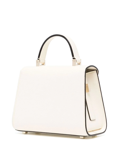 Shop Valextra Micro Iside Crossbody Bag In Weiss