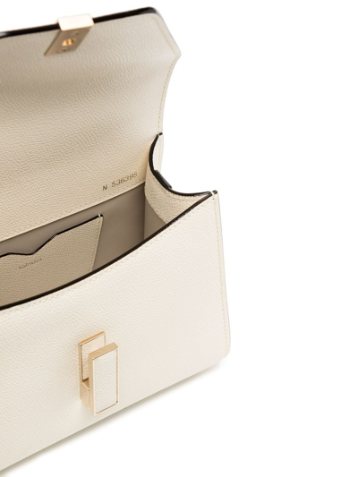 Valextra Iside Media Envelope Flap Top-handle Bag In Weiss