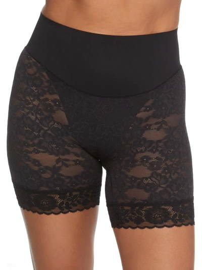 Shop Maidenform Tame Your Tummy Firm Control Lace Shorty In Black