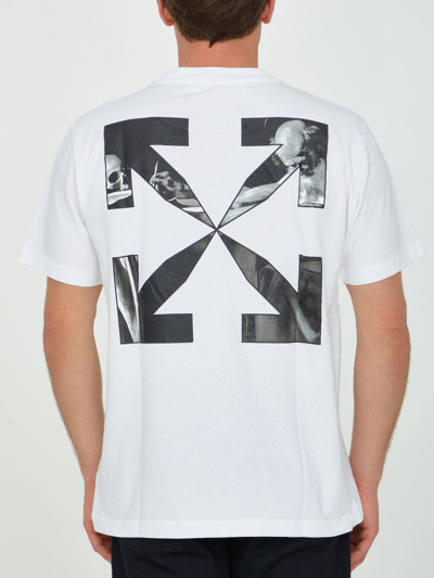 Shop Off-white Caravaggio Arrow T-shirt In White