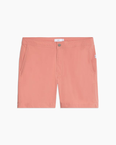 Shop Onia Calder 7.5" Swim Trunks In Pink