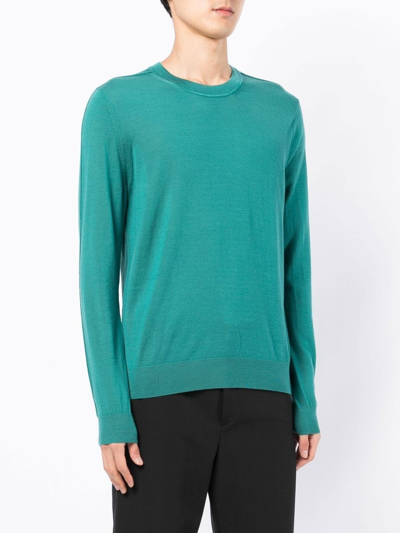 Shop Pringle Of Scotland Crew-neck Knitted Jumper In Green