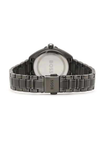 Shop Hugo Boss Felina Quartz 30mm In Grey