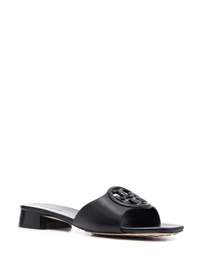 Shop Tory Burch Bombé Miller Slide Sandals In Black