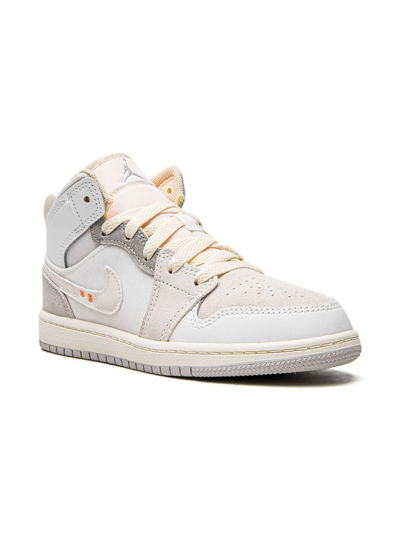 Shop Jordan 1 Mid Se Craft Sneakers In White