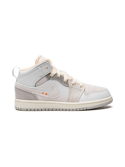 Jordan 1 Mid Se Craft High Top Sneaker In White