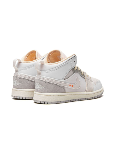 Shop Jordan 1 Mid Se Craft Sneakers In White