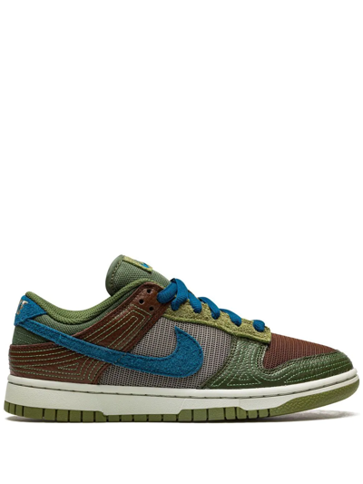 Shop Nike Dunk Low Nh "cacao Wow" Sneakers In Green