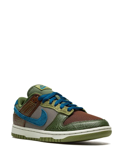 Shop Nike Dunk Low Nh "cacao Wow" Sneakers In Green