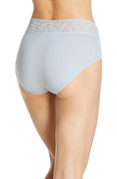 Shop Hanky Panky Cotton French Briefs In Dove Grey