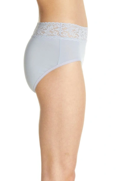 Shop Hanky Panky Cotton French Briefs In Dove Grey