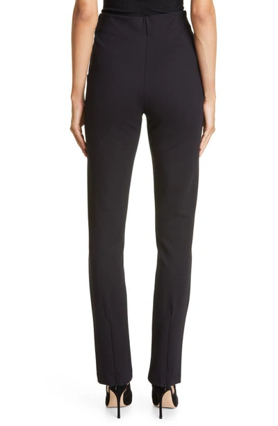 Hugo Boss Eysa High Waist Zip Cuff Trousers In Black