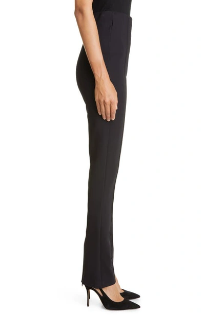 Hugo Boss Eysa High Waist Zip Cuff Trousers In Black
