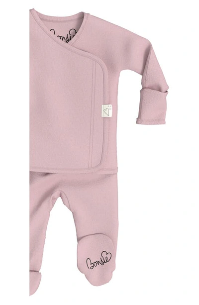 Shop Bonsie Baby Skin To Skin Footie In Peony