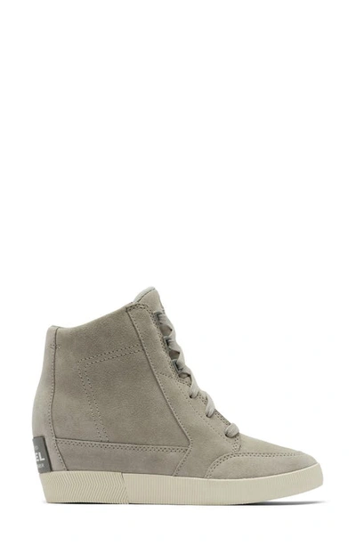 Shop Sorel Out N About Wedge Ii Shoe In Dove/ Quarry