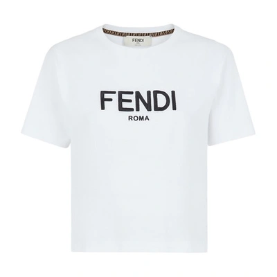 Shop Fendi T-shirt In Blanc