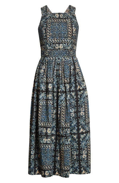 Shop Ulla Johnson Kerani Cross Back Cotton Sundress In Azure