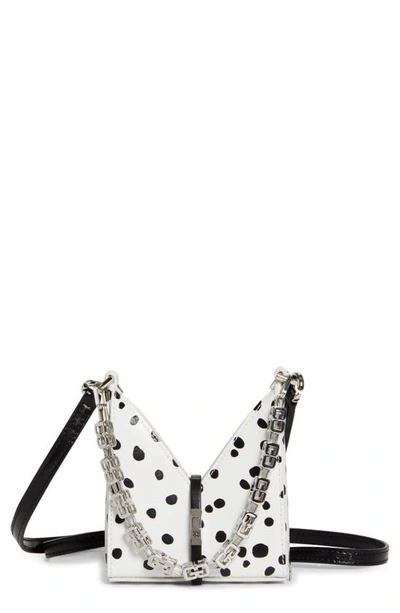 ジバンシイCUT OUT MICRO BAG WHITE/BLACK