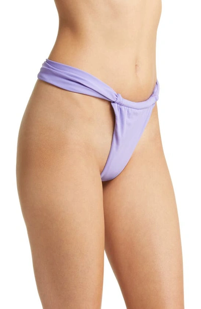 Shop House Of Cb Gathered Bikini Bottoms In Violet