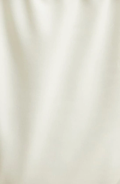 House Of Cb Athens Ruched High-rise Bikini Bottoms In Ivory