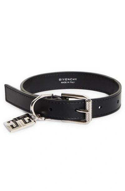 Shop Givenchy Disney X  4g Leather Dog Collar In Black