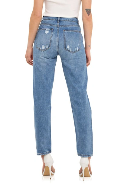 Grey Lab '90s Distressed Jeans In Medium Blue