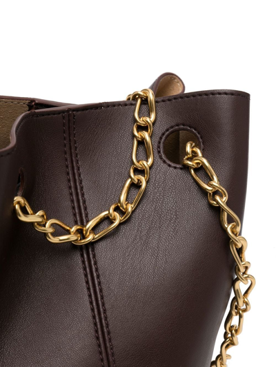 Nanushka Chain-link Top-handle Tote In Brown