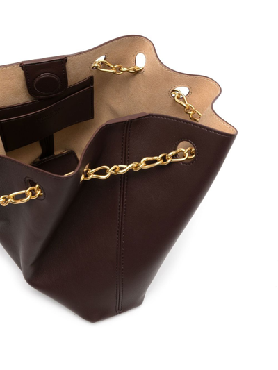 Nanushka Chain-link Top-handle Tote In Brown