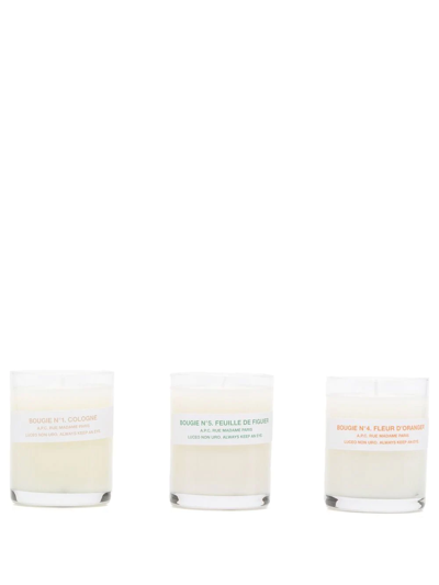 Shop Apc Scented Candle Set In White