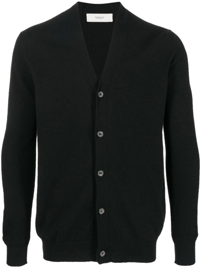 Shop Pringle Of Scotland V-neck Cashmere Cardigan In Black